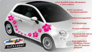 Hibiskus Hawaii Blüten   Blumen design Aufkleber   Car Tattoo   Auto 