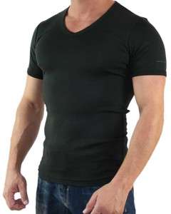 8275) G Star Raw Basic V Neck Slim Fit T Shirt schwarz  