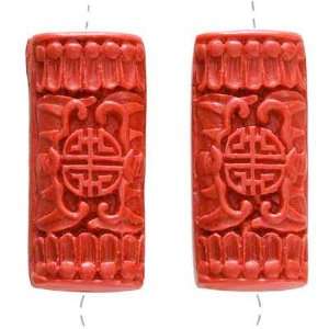   Rectangle Focal Beads 32X14mm Chinese (2) Arts, Crafts & Sewing
