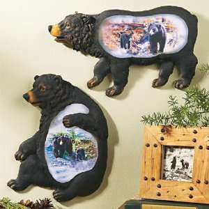  Bear Ceramic Wildlife Wall Hanging Sets