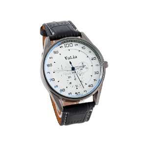  Faux Leather Band Men Boys Watch Beige: Everything Else