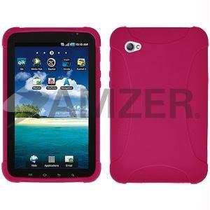   Jelly Case   Hot Pink For Samsung GALAXY Tab GT P1000: Home & Kitchen