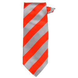  Red and Gray Thick Stripe   Necktie   Tie [Apparel 