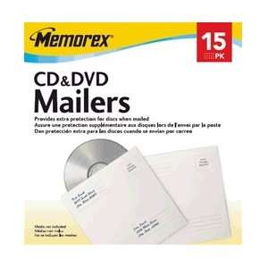  1,020 Memorex CD/DVD White Cardboard Mailers, Self Seal Mailers 