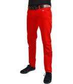 Red bright skinny Jeans for Men. NWT , (MADE IN THE U.S.A) 24 38W made 