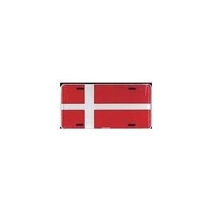 Denmark Flag License Plate