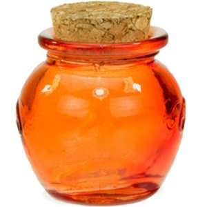  1oz Orange Small Honey Pot Jar