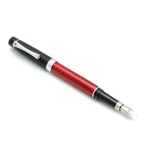  Mabie Todd Swallow Scarlet Red Medium Point Fountain Pen 