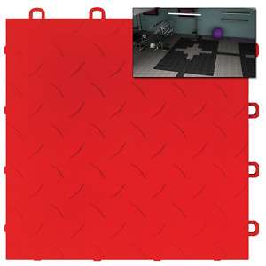 Basement Floor Basement Flooring Tiles Diamond Red  