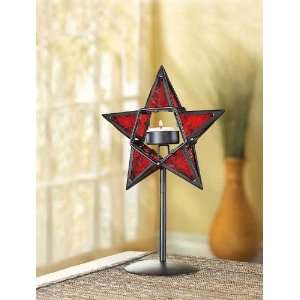  Ruby Star Candle Lamp