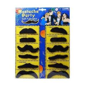  Fashionable Casual Fake Mustache (assorted 12 pack) Toys 