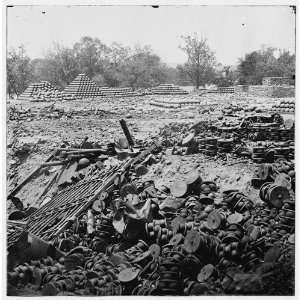  Richmond,Va. Stacked,scattered ammunition near the State 