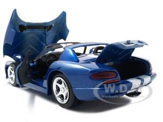 1997 DODGE VIPER RT/10 BLUE 1:24 DIECAST MODEL CAR  