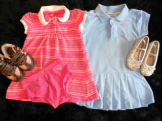 44 PIECE LOT BABY GIRLS SPRING SUMMER CLOTHES SIZE 18 24 MONTHS, SHOES 
