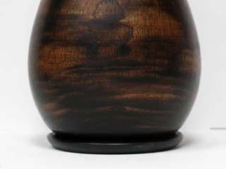 Wood Wooden Vase HandCraft Ghana Africa African Carved   