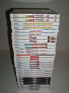 Wii, Lot of 30 EMPTY Video Game Cases, NO GAMES INCLUDED, Manuals are 