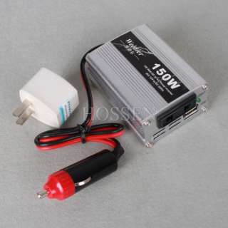 Universal 150W Car Boat Truck DC 12V to AC 220V Power Inverter with 