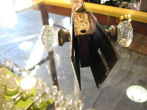 Glass Doorknob Set, Backplate, Mortise Lock E192  