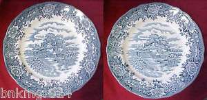 Salem China Staffordshire English Village Plates  