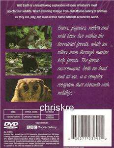 BBC Show Wild Earth Video DVD Forest Wildlife Bears Jaguars Wolves 