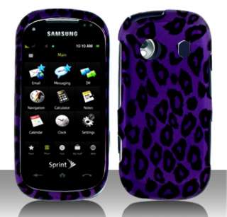 Samsung Seek M350 Purple Black Leopard Phone Case Cover  