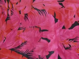 Pink wild flower print super soft satin fabric Q250 PN  