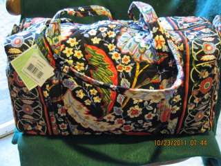 Vera Bradley Large Duffle Duffel Bag Versailles  New  
