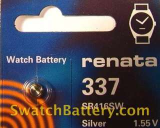 Renata 337   SR416SW Watch Battery Batteries  