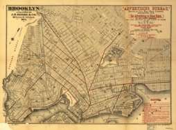 1874 Street map of Brooklyn New York  