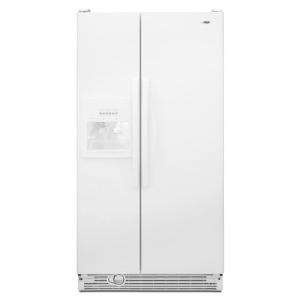 Amana 25.1 cu. ft. Side by Side Refrigerator in White ASD2522WRW at 