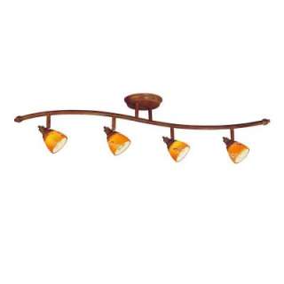   Ceiling Wave Bar With Art Glass Shades EC4881WAL 