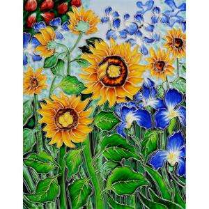 Art Van Gogh, Sunflowers and Irises 11 in. x 14 in. (artist 