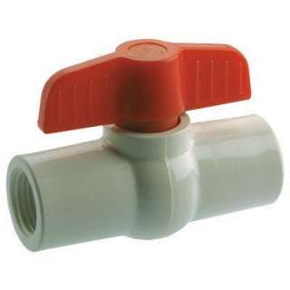 Mueller Global 1 1/4 In. PVC Sch. 40 FPT X FPT Ball Valve With EPDM 