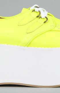 Jeffrey Campbell The Bundy Shoe in Neon Yellow  Karmaloop 