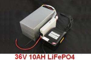 36V 10AH LiFePO4 Battery wiith BMS+Charger+Battery Bag  