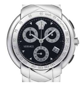 New Versace Atelier Stainless Steel Chrono Mens Watch  