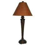 Home Depot   Wood with Gold Finish 1 Light Indoor/Outdoor Table Lamp 