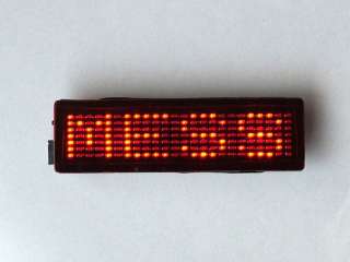 10, PROGRAMMABLE SCROLLING LED NAME BADGE TAG MESSAGE R  