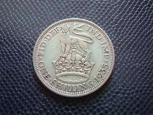 UK / GREAT BRITAIN / SILVER 1 SHILLING / 1935  