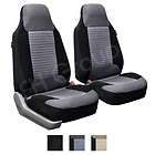Fabric Pair Bucket Seat Covers Airbag Ready Gray (Fits Spectra)