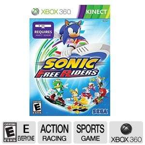 Sega Sonic Free Riders Racing Video Game   Xbox 360, Kinect Sensor 
