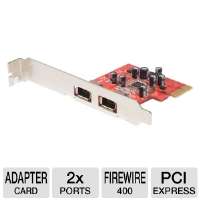 Click to view StarTech PEX1394A2 PCIe 1394a FireWire Card   2 Port