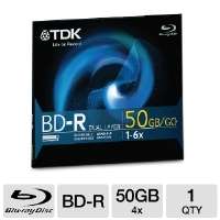 Click to view TDK 49022 50GB 4X BD R DL Disc in Jewel Case