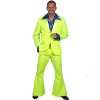 NEON Gelb Anzug L 56 mt Jacke Schlaghose Sako Hose Schlagerparty Suit 