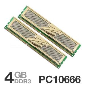 OCZ OCZ3G1333LV4GK Gold 4GB PC10666 DDR3 Dual Channel Memory Upgrade 