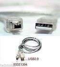 USB Data cable Firewire IEEE 1394 for MINI DV HDV camco