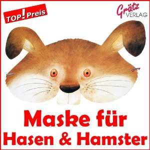 Hasen / Hamster   Maske für Kinder vom Grätz Verlag // MAF 17024 