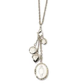 New 1928® Silver tone Multi Locket Charm 24 Necklace  