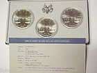 Gem BU 1984 PDS Olympic Silver Dollar Set w/ Box and COA   90% Silver 