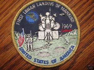 1969 first lunar landing of mankind,usa space PATCH  